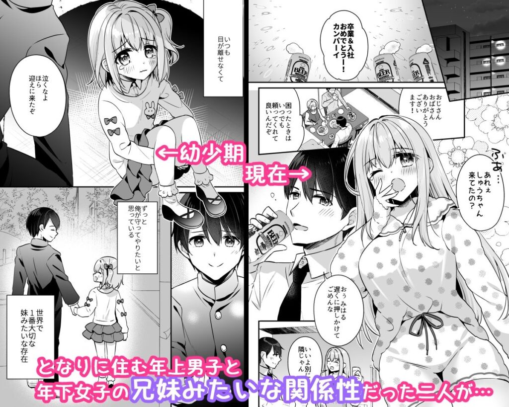 「兄妹みたいな幼なじみ関係シーン|年下幼なじみちゃんは甘えたい Apple Water」